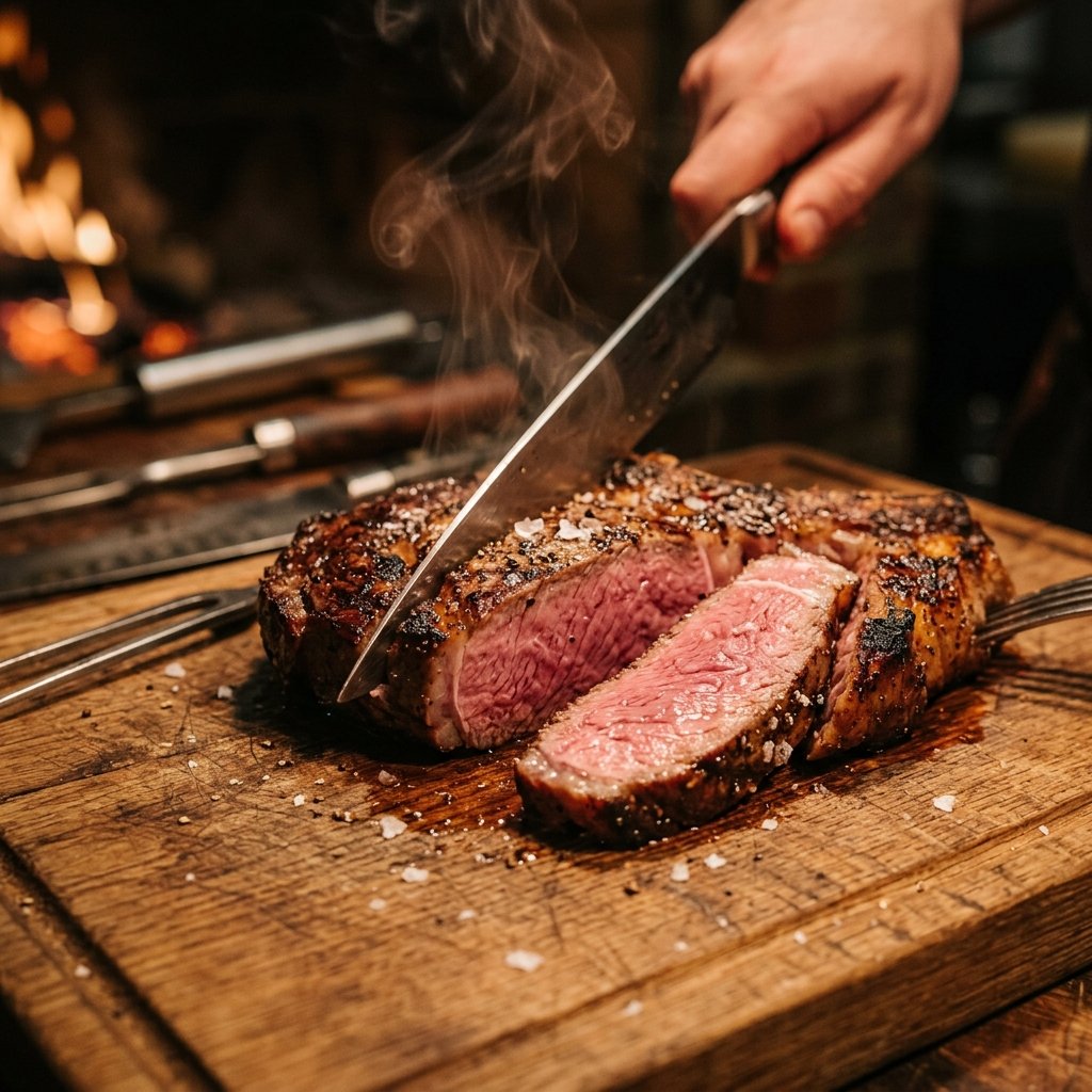 Preparação de carne grelhada premium
